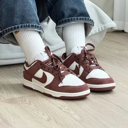 Nike (Nike) / Dunk Low Women's Low Top Anti-Slip Anti-Wear Comunicy Casual Sports Men and Women's Mis Model Shoes DD1503-124 DD1503-124 / marrón y blanco 39