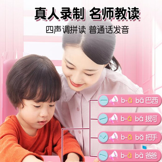 Kinder der ersten Klasse Pinyin Learning Artefact Card Point Reading Voice Book Chinesische Idiom Dragon Spielkarten Exquisite Geschenkbox Smart Screen Pro Pro