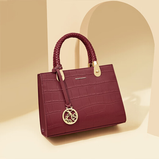 Red Dragonfly (RED DRAGONFLY) women's bag leather shoulder crossbody tote handbag as a Valentine's Day, New Year's and birthday gift for my wife Qiji Red