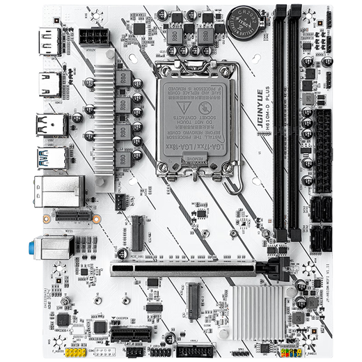 Jingyue H610/B760 motherboard CPU set 1700-pin DDR4/DDR5 memory desktop computer gaming motherboard Core i3 12100F/i5 12400F/12600KF Jingyue H610M D PLUS motherboard with i3 12100