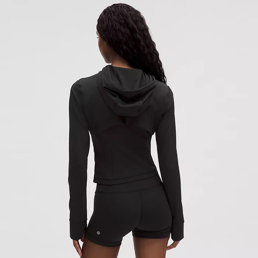 lululemon露露女外套 25新品 Define系列 女士短款连帽夹克 轻薄透气上衣 黑色Black 3XS (0)