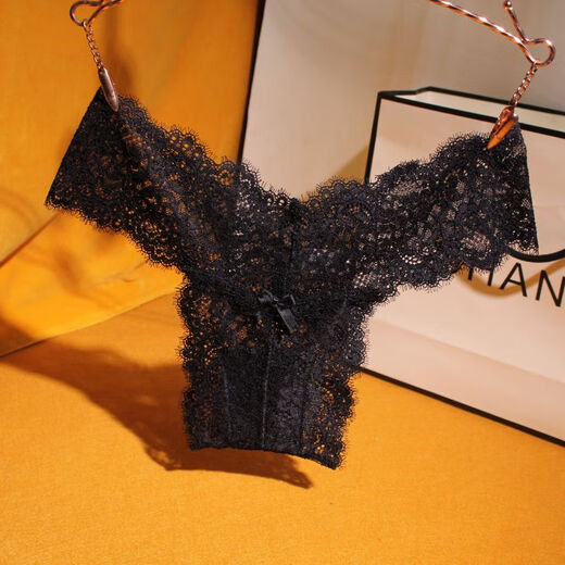 Gute materielle Spitzenunterwäsche für Frauen 2025 Neue sexy feste Farbe weiß schwarz schwarze Frauendreieck schwarzer Modell 1048 M75-105jin [Jin gleich 0,5 kg]