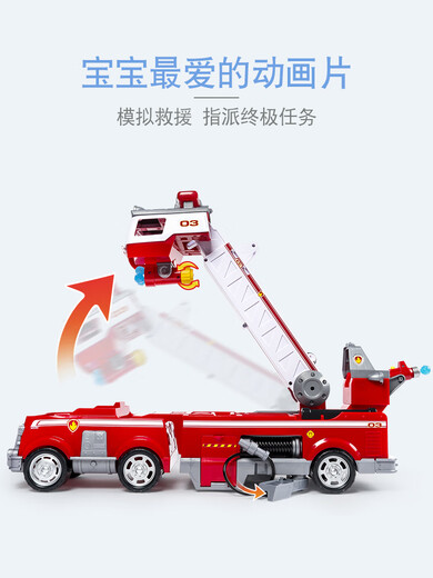 
Genuine super large ultimate mao fire truck sound and light rescue vehicle children's birthday gift toys picture price 16759 ultimate standard police car Aqi