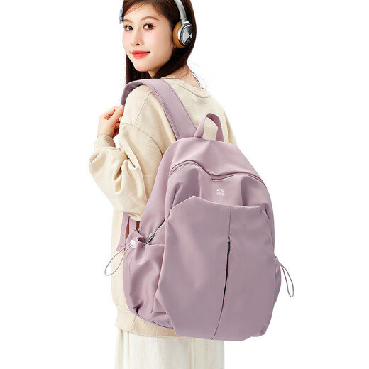 轻骑者双肩背包女旅行包大容量ins高颜值书包上班出差通勤电脑包 黑色