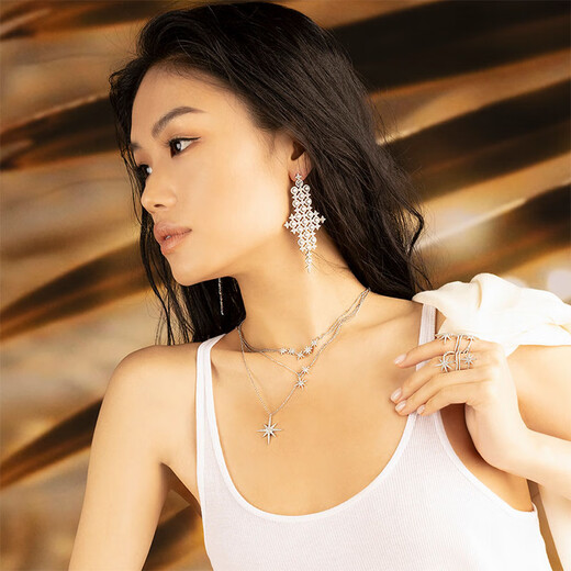 APM Monacobaby Double Meteor Hexagramm Silber Halskette Paar Mode Schmuck Halskette Chinesisches Valentinstag Geschenk für Freundin