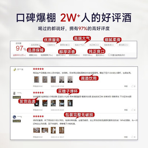 Bayi Gore ausländischer Wein, Originalflasche, importierter Wodka, Wasser des Lebens, 96-Grad-Spirituose, 500 ml, 1 Flasche Barkeeper-Basiswein, sehr vielseitig