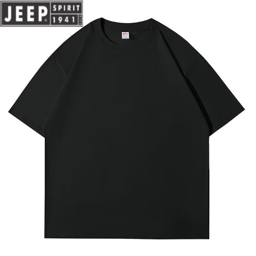 Jeep Spirit2025 Neues Modell für Männer und Frauen, reine kurzärmelige Kurzärmer kurzärmelig, lockeres, lässiges und modisches einfaches T-Shirt 694 Sky Blue M 80-115Jin [Jin ist 0,5 kg]