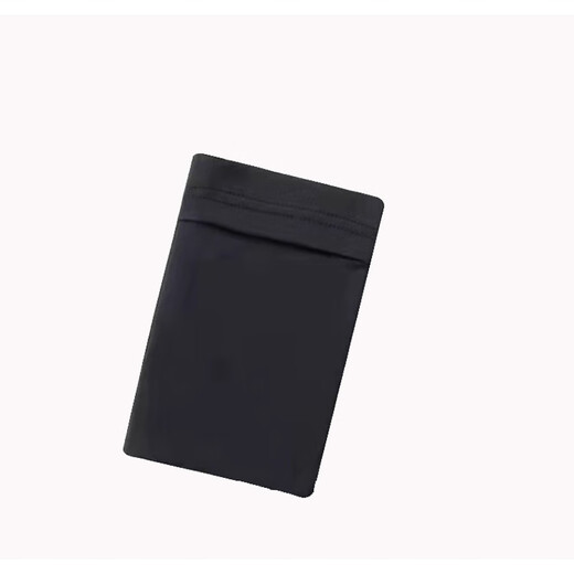 Running mobile phone arm bag, sports wrist bag, outdoor cycling mobile phone bag, men's and women's fitness marathon arm bag, coin purse, black sports leg bag (adjustable)