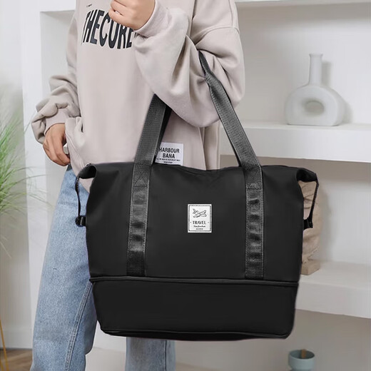 班哲尼旅行包男女士大容量扩展可套行李箱收纳待产健身手提斜跨袋