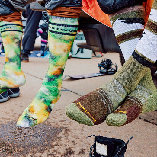 Calcetines de esquí al aire libre calcetines altos totalmente amortiguadores calcetines de lana merino cálidos y absorbentes del sudor para hombres y mujeres 2152 azul marino profundo-092 L adecuados para tallas de zapatos 42-45