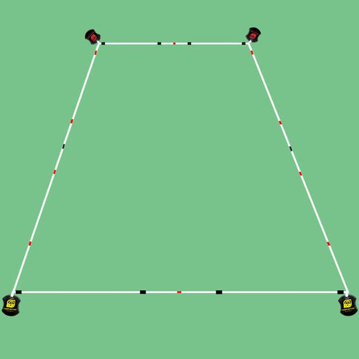 Badminton court boundary line simple portable removable storage outdoor standard singles and doubles court line upgraded version badminton court line - red