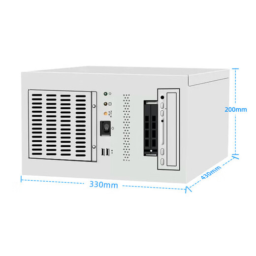 研华工控机研华IPC-7132桌面壁挂式小工控机i3/i5/i7/i9工业电脑主机 配置二:683/i5-4570/8GB/512G 研华IPC-7132/250W
