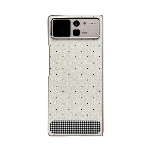 Bevorzugt zu Xiaomi Mixfold4 Mobile Handy Hülle Klappschirm Schutzhülle Silber kleine frische kleine Punkte Love Creative Oil Edge Silberöl Kante Nadelstreifen kreative Liebe 9767 Xiaomi Mixfold3