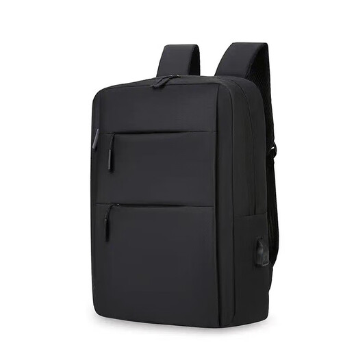 Men's backpack new simple large capacity business computer backpack outdoor travel fashion casual student schoolbag black