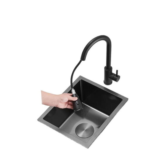 Jiumu gleiches Modell Geeignetes Wasserstangen Edelstahl Waschbecken Einer Tank Kleine Wohnung Küchenwaschbecken Balkon Insel Täuschung Nano handgefertigt handgefertigt