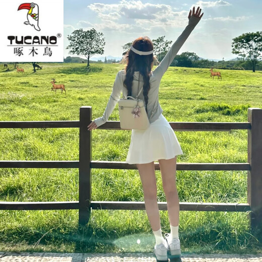 啄木鸟（TUCANO）灰色修身防晒衣女款夏2025新款休闲时尚冰丝凉感透气薄款立领外套 灰色【立领收腰】 M