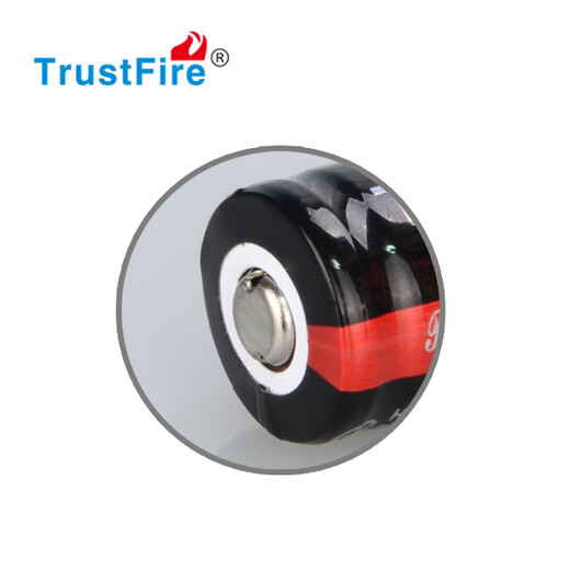 TrustFire16340锂电池880毫安大容量3.7v耐用强光手电筒激光笔相机测距仪 16340【880毫安】一支