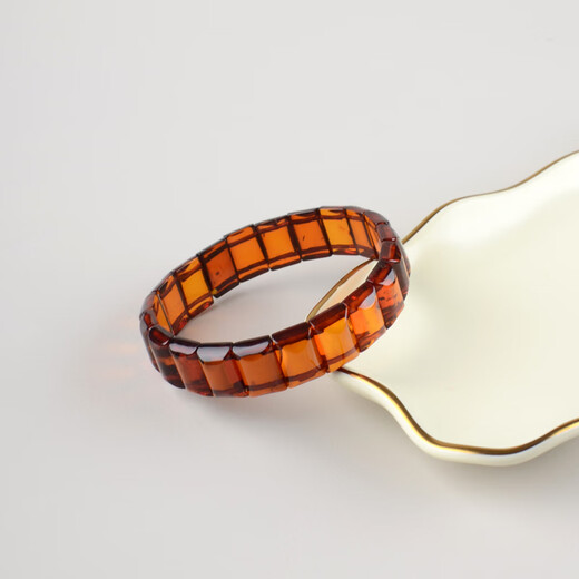 Her generation natural beeswax amber bracelet hand brand bracelet Russian old beeswax for men and women with certificate (761463) 10.33 grams, one item, one certificate