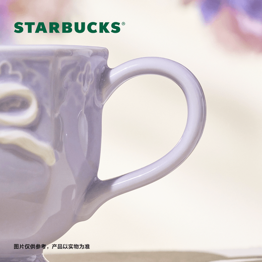 Starbucks Cup Garden Dance Series Ceramic Mug High-Looking Desktop Coffee Cup Gift for Men and Women Bow Tie Mug 296mL