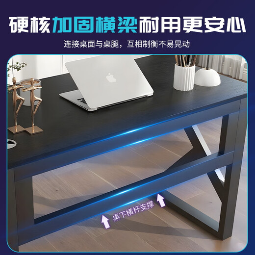 Yameile computer desk, gaming desk, workbench, long table, simple desktop computer desk, home office desk, bedside table