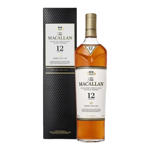 Macallan McAllen 12-jähriges Doppel-Barrel Blue Diamond Single Malz Scotch 700 ml Echtes authentisches Produkt echtes authentisches Produkt McAllen 12-jähriges Black Diamond 700 ml