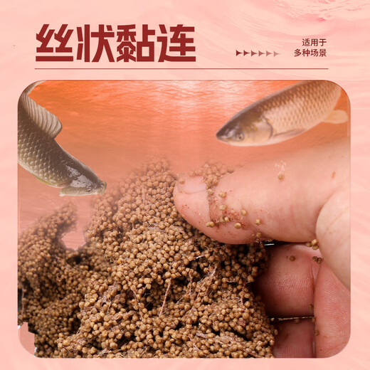Jia Dongpu spider silk fine brushed state fishing bait crucian carp black pit wild fishing water bait kelp silk spider silk