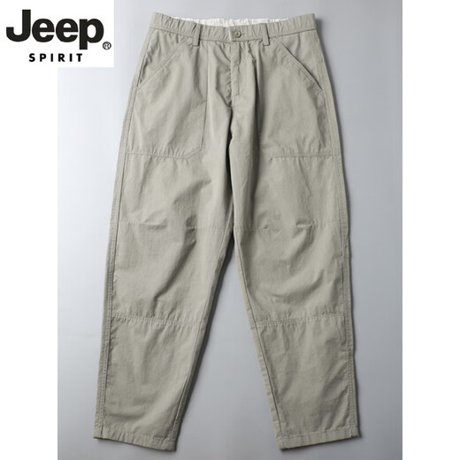 JEEP SPIRIT休闲裤男夏季纯棉阔腿裤宽松直筒日系哈伦裤男休闲长裤百搭工装裤 6626黑色 29