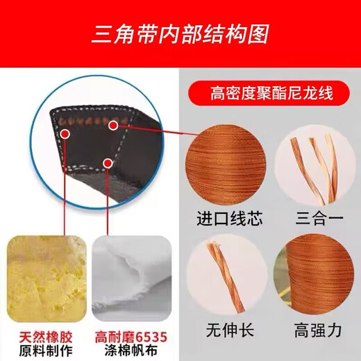 Dreidimensionaler Zhejiang-Dreiecksgürtel B4826/B4877/B4953/B5000/B5080/B5207/B5334B5461 B5080 Li Innendurchmesser 17mm