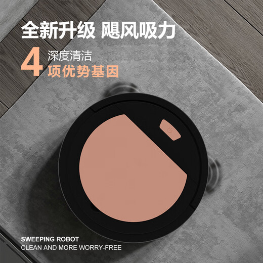 小米狼加一扫地机器人家用充电智能全自动拖地擦地吸尘三合一吸猫毛 金色 扫地机器人