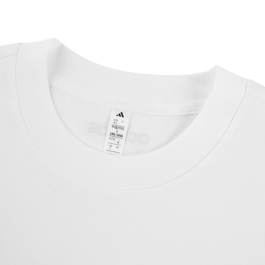 阿迪达斯夏季男女透气舒适户外棉质冰激凌运动休闲短袖KE6195 XL 白
