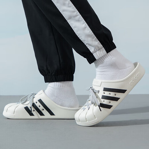 ADIDAS男女鞋夏季洞洞鞋ADILETTE CLOG勃肯鞋运动拖鞋 JH9849/亮白/一号黑/黄 土褐色 42