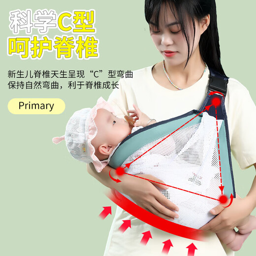 抱娃神器解放双手背带婴儿前抱式宝宝外出夏季横抱小月龄抱娃神器 婴儿手套-混色（0-6个月）1双 夏季网纱透气款