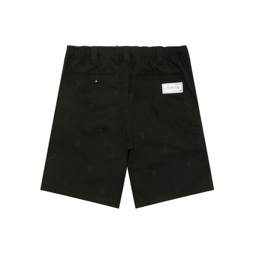 AAPE Flagship Store Herren Frühlings- und Sommermuster Stickerei Multi-Pocket Casual Trendy Shorts B691XXO BKX/Black S