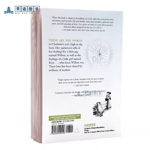 Charlottes Web Charlottes Web Eb White Eb White English Version English Reading Roman Kapitelbuch außerschulische Lesematerialien Lansie Index 680L Newbery Award Gewinnerin Woodrows Familie