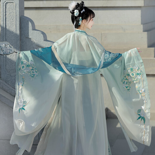 飚阁汉服中国风女装套装2025年新款国风大赏【倾城】唐制诃子裙 大袖衫+诃子裙+披帛 均码 （80-140斤）