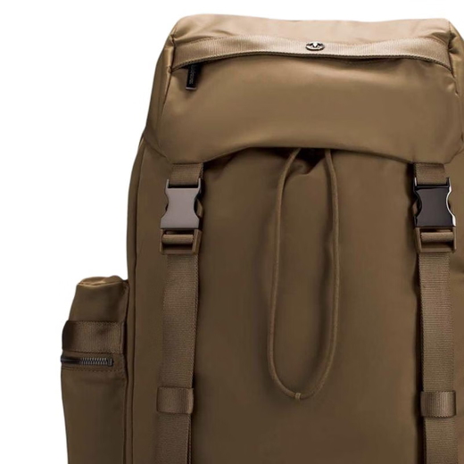 Lululemon Casual Modetrend Polyamid Rucksack Rucksack Frauen Gelbgelbbraun