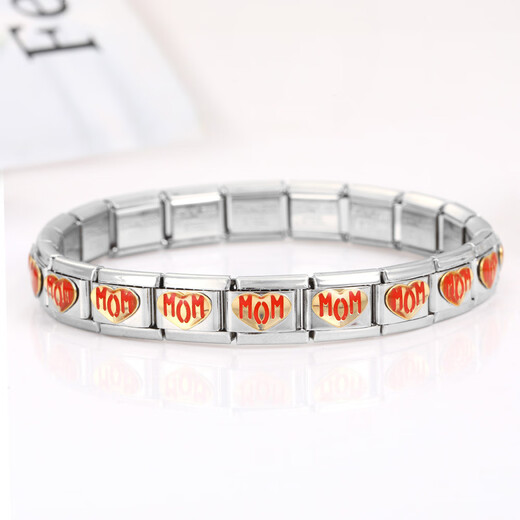 Pulsera de módulo de acero de acero sin embalses DIY DIY Free Supling y Desgarable Jugo de té de leche Nicho de Lindo mejor amigo Regalo de viaje 1396 Sección de MOM1