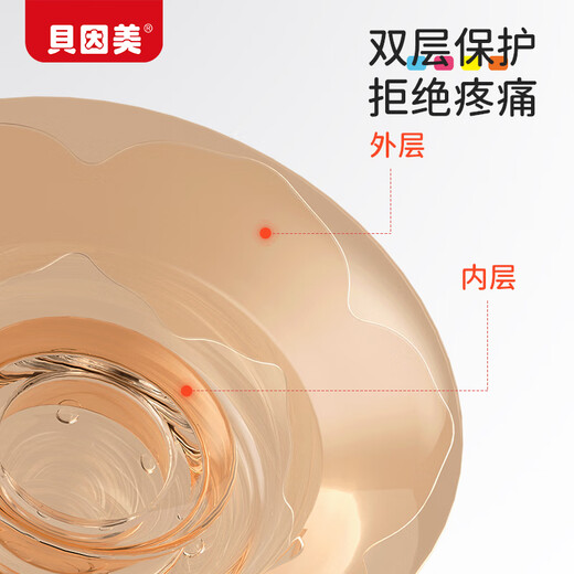 Beingmate double-layer breast shield newborn milk shield silicone latex nipple traction protective patch assists in breastfeeding artifact pacifier for sucking milk