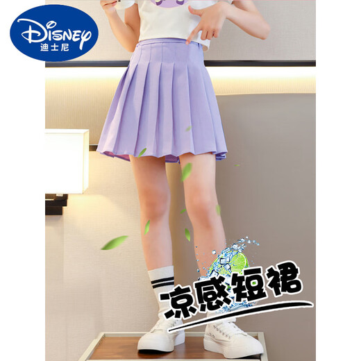 迪士尼（Disney）女童半身裙网球裙儿童夏季秋装裙裤大童百褶裙套装女孩jk运动短裙 9889T恤+4099格林童话 140