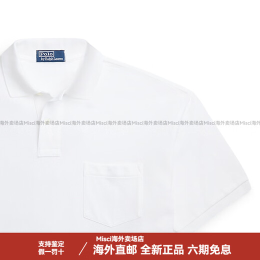 拉夫劳伦（Ralph Lauren）拉夫劳伦男装 经典款大号版棉网眼布Polo衫RL16859 100-白色 XS