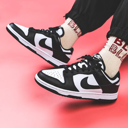 Nike (Nike) Basketballschuhe Herrenschuhe Dunklowsb Low-Top Sports Casual Shoes Vielseitige und modische leichte, atmungsaktive Skateboardschuhe Trendy Products DD1391-100/Schwarz und Weißer Panda 42.5