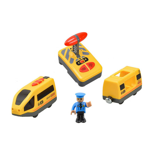 Tbkjoys Fernbedienung Hochgeschwindigkeit Elektromütiges Zugspielzeugkompatible Holzstrecke Kinder Fernbedienung LKW RC (Farbbox