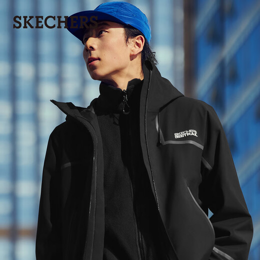 Skechers Tony Leung's same style Rubik's Cube 2.0 three-in-one jacket men's waterproof breathable polar fleece to keep warm