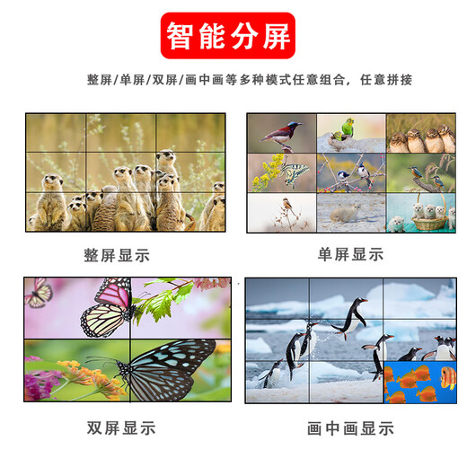 TCL 55 pouces 3,5 mm LCD Écran d'écran d'épissage 4K Ultra-High Definition Conference et bureau de surveillance de la sécurité à grand écran Affichage intégré l'installation intégrée Consulter le service client, Solution personnalisée