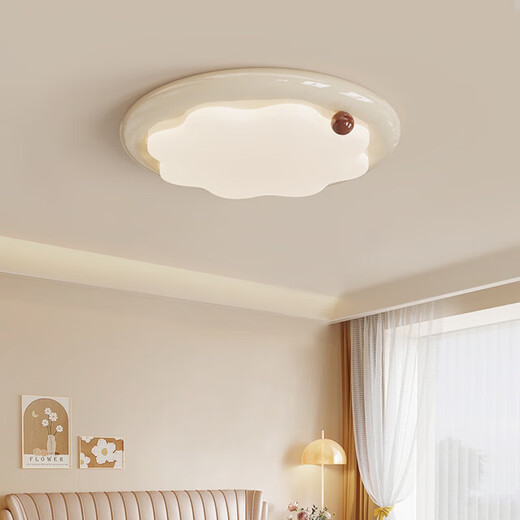 Mingjiang-Stil französischer Creme-Stil Wohnzimmer Deckenleichte Rechteckige einfache Atmosphäre Milchbohnenkeks Keks Vollspektrum Augenschutz Hall Hauptlicht HY677-1100 LONG ELF (Milchkaffee) -R97.