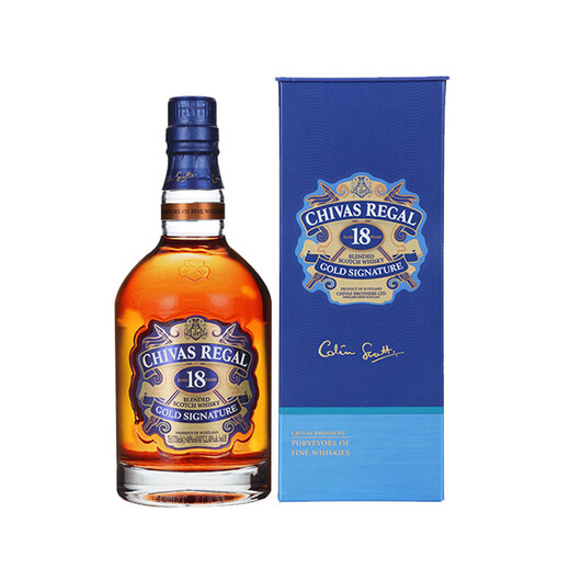 芝华士（Chivas Regal）苏格兰调和型威士忌洋酒12年英国原瓶进口 跨境直採 保税仓直发 芝华士18年750ml