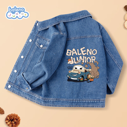 Baleno boys' denim jacket spring and autumn 2025 trendy cool jacket for boys and girls casual cardigan autumn clothes