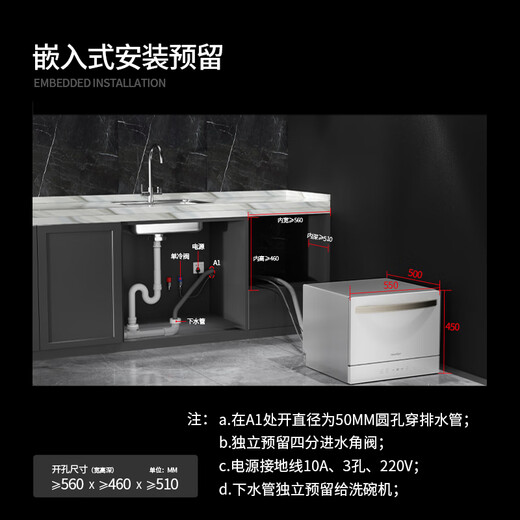 Huiman Home Appliances National Subsidy American HUMANTOUCH Dishwasher Small Household Desktop Countertop 8 Sets Freestanding Dishwasher Free Installation Fully Automatic Sterilization Upgraded Level 2 Energy Efficiency Desktop C2Pro Black (White Released in October)