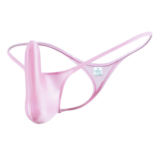 Ttpmer Herren -Tanga JJ Aufgedreht seidige sexy glänzende Männer blau t Hosen elastische Taille anregen Unterwäsche Herrenmondnacht schwarz m