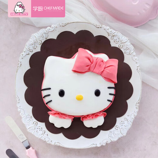 Chef Hellokitty 6 pouces 8 pouces dessin animé livre d'anniversaire gâteau vierge moule moule clair fromage boulange
